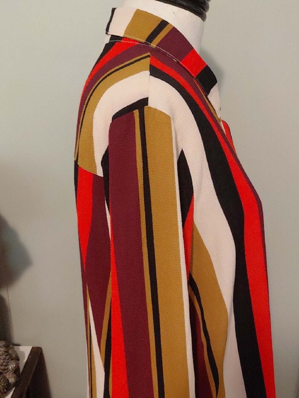 Moa Moa Multicolor Striped Top with Mustard, Black & Cream - Picture 7 of 13